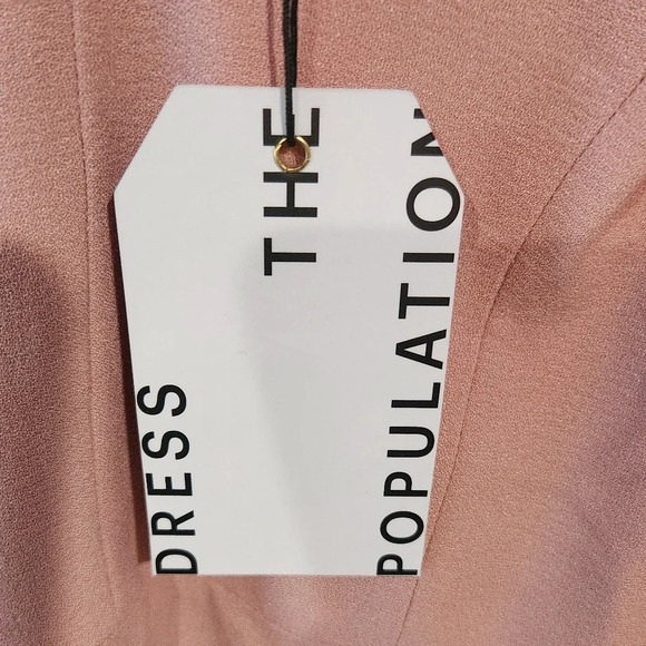 New Dress‎ The Population Sandra Dress Blush Large - Picture 5 of 8